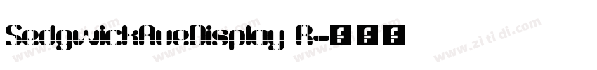 SedgwickAveDisplay R字体转换